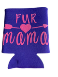 High-quality, brightly colored can koozies with cute dog designs made with sparkly vinyl.