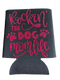 High-quality, brightly colored can koozies with cute dog designs made with sparkly vinyl.