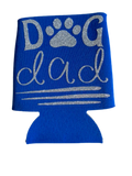 High-quality, brightly colored can koozies with cute dog designs made with sparkly vinyl.