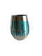 Stemless wine glasses with Wisconsin sports themed designs made with sparkly vinyl. Glasses have a sleek and elegant design, and are made from food-grade stainless steel. These heavy-duty glasses are shatterproof and have a weighted base, making them tip resistant.