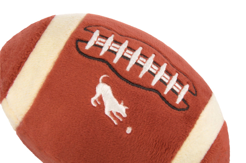 P.L.A.Y. plush dog toys are certified non-toxic, made with durable double-layered fabrics that feature reinforced stitching for extra durability, and are filled with PlanetFill® filler made from 100% post-consumer certified-safe recycled plastic bottles.
