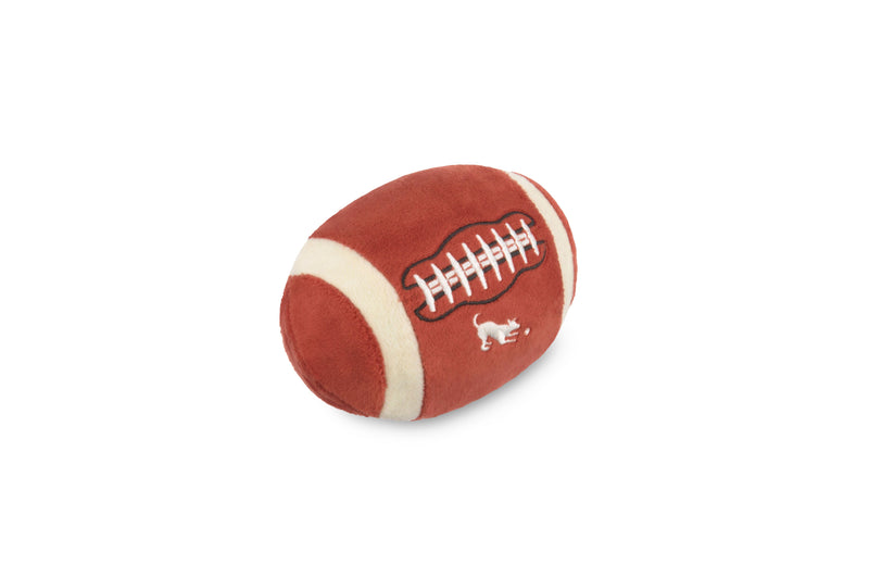 P.L.A.Y. plush dog toys are certified non-toxic, made with durable double-layered fabrics that feature reinforced stitching for extra durability, and are filled with PlanetFill® filler made from 100% post-consumer certified-safe recycled plastic bottles.