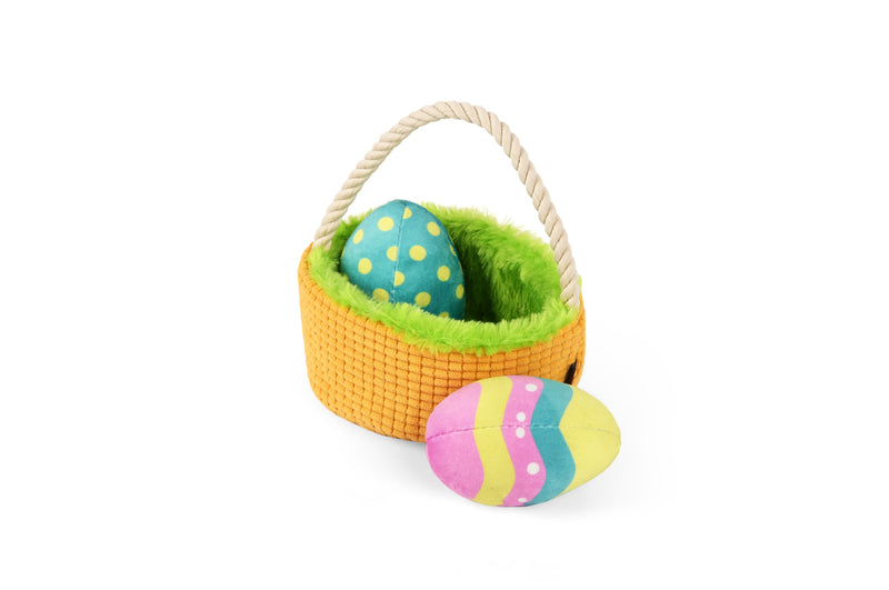 P.L.A.Y. Easter Hippity Hoppity Dog Toy - Eggs-cellent Basket - One Size