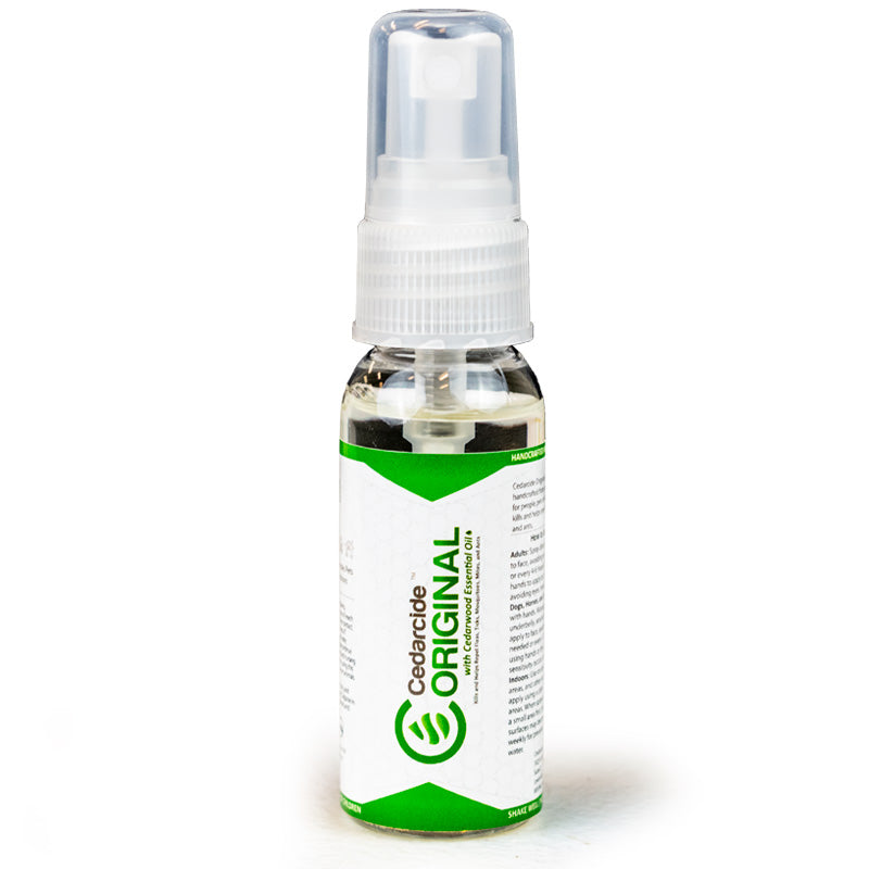 Cedarcide Original is a natural pest repellent that is safe for use indoors and on people and pets.