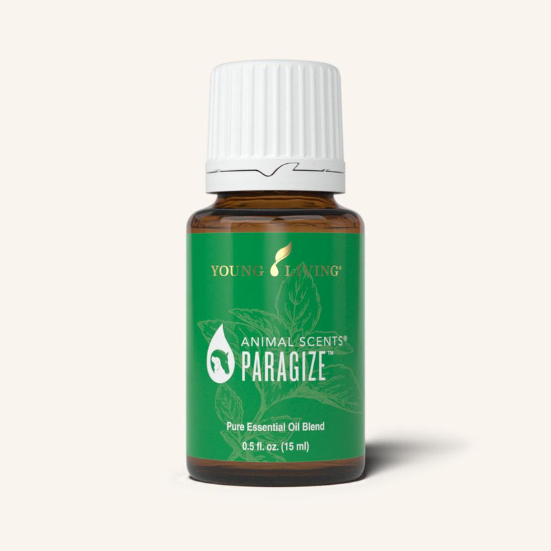 ParaGize is a proprietary blend of essential oils formulated specifically for dogs. It supports your dogs natural cleansing system and promotes a healthy digestion and helps expel worms and other parasites. It is a great essential oil blend for dogs with digestive disorders such as IBS or IBD.