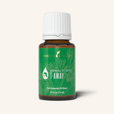 T-Away is a proprietary blend of essential oils formulated specifically for dogs, and comes prediluted for use straight out of the bottle. It supports a sense of calm and joy in times of emotional stress, and provides balance and grounding for dogs with separation anxiety or a nervous nature.