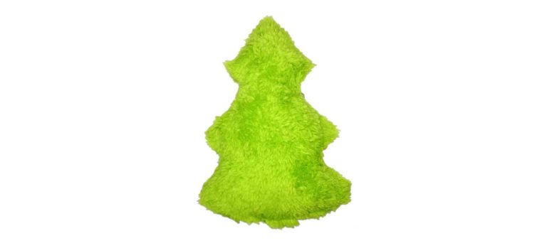 The Duraplush Holiday Tree dog toy is a holiday favorite among staff dogs. Makes a great stocking stuffer! This durable and soft dog toy is eco-friendly and made in the USA. It features a Duraplush 2-ply bonded outer material, Stitchguard internal seams, and eco-fill recycled filling.