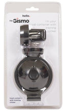 Connect the treat container and training clicker to the top of the i'm Gismo handle for an all-in-one training system. Use the multi-function button at the top of the handle to "click". The treat container's unique design, allows for quick and easy access to treats.
