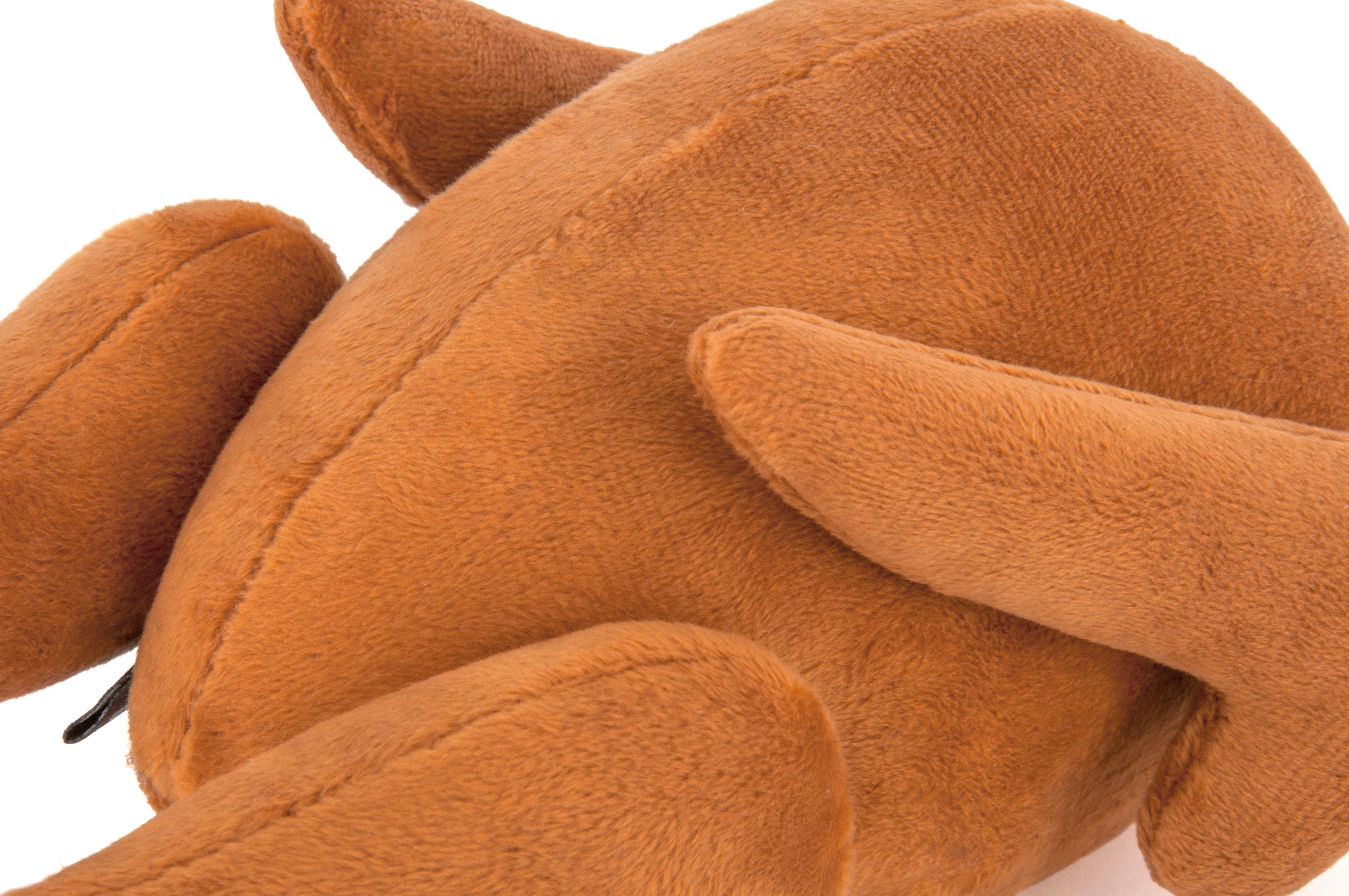 P.L.A.Y. plush dog toys are certified non-toxic, made with durable double-layered fabrics that feature reinforced stitching for extra durability, and are filled with PlanetFill® filler made from 100% post-consumer certified-safe recycled plastic bottles.