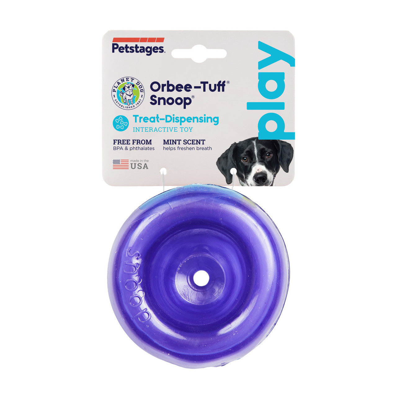 Lil' Snoop is a translucent and pliable ball with a deep crevice that conceals treats. Dogs will need to pounce, nudge, nose, and nibble the ball to release the treats hidden inside. This treat dispensing puzzle toy keeps dogs engaged, drives brain stimulation, and promotes self-play.